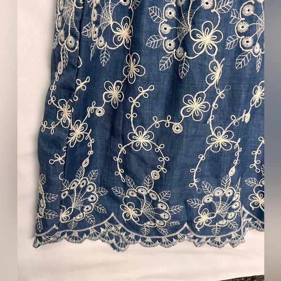 Hayden Navy Eyelet Lace Puff Sleeve Dress NWT 1XL - Picture 6 of 14